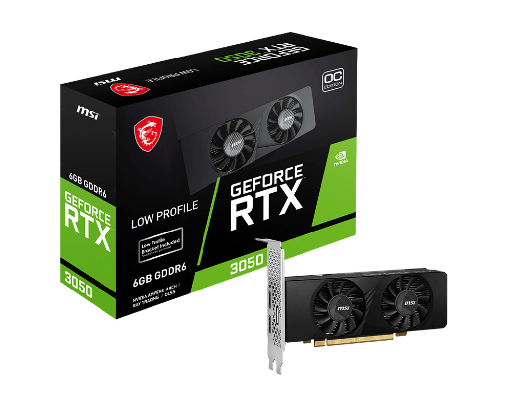 MSI GeForce RTX 3050 6GB GDDR6 LP OC
