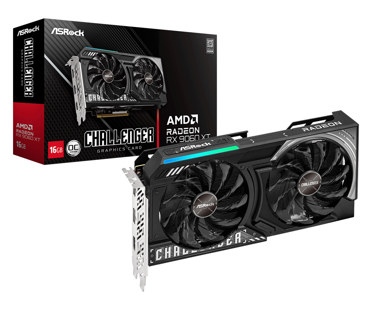 ASRock Radeon RX 9060 XT 16GB GDDR6 Challenger OC